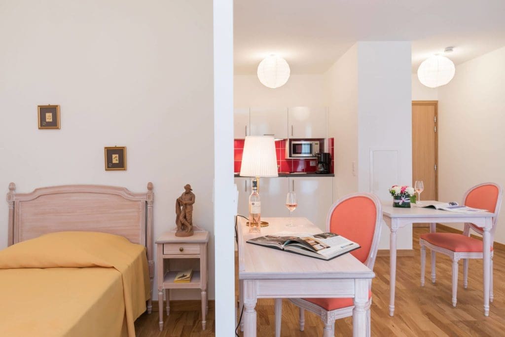 un exemple d'appartement à la Villa Médicis