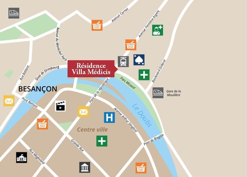 Trouver la résidence Villa Medicis Besancon