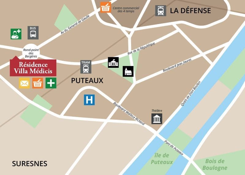 Trouver la résidence Villa Medicis Puteaux