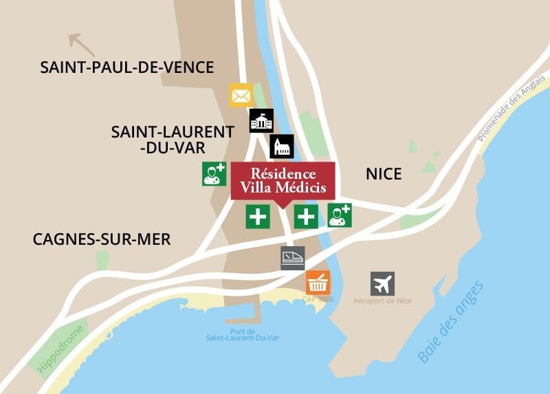 Trouver la résidence senior Nice Villa Medicis