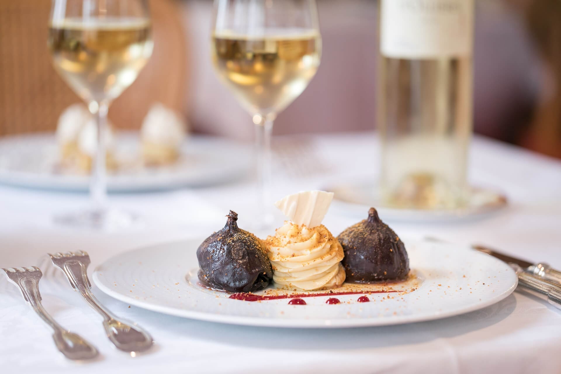 Desserts Restaurant Villa Médicis - Chocolat et vanille